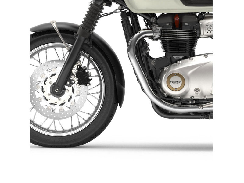Puig Front Mudguard Extender In Black for Triumph Bonneville T100 Gold Mine (21-24)