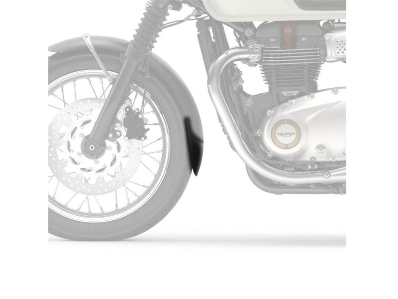 Puig Front Mudguard Extender In Black for Triumph Bonneville T100 Black (17-20)