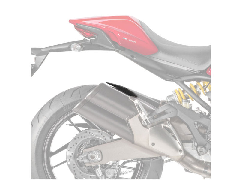 Puig Rear Mudguard Extender In Matt Black for Ducati Monster 821 Dark (14-16)