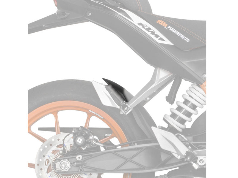 Puig Rear Mudguard Extender In Matt Black for KTM 200 Duke (12-13)