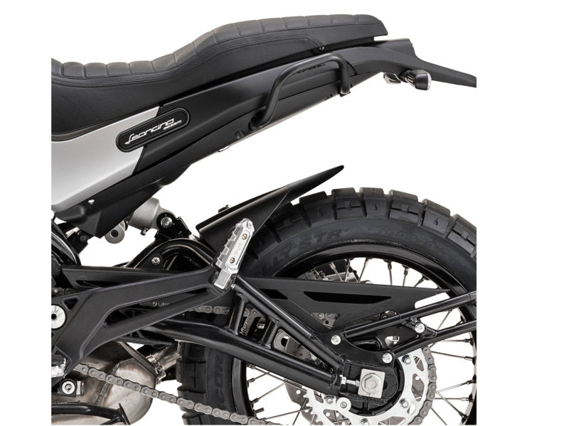 Puig Rear Mudguard Extender In Matt Black for Benelli Leoncino 500 Trail (16-25)