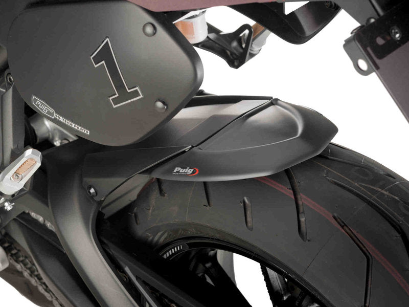 Puig Rear Mudguard Extender In Matt Black for Yamaha MT-09 Tracer (15-17)