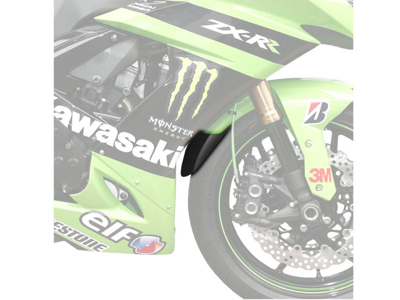 Puig Front Mudguard Extender In Black for Kawasaki ZX-10R (04-07)