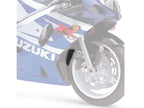 Puig Front Mudguard Extender In Black for Suzuki GSX R 750 (00-02)