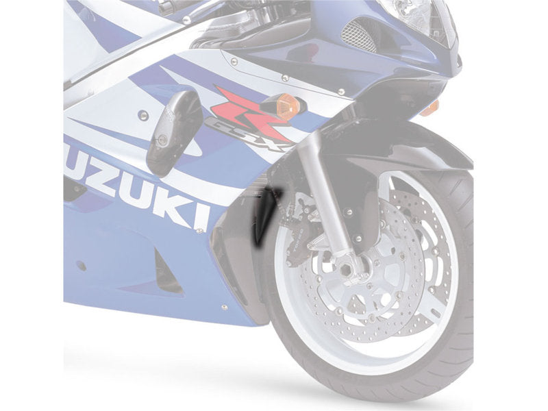 Puig Front Mudguard Extender In Black for Suzuki GSX R 1000 (01-02)