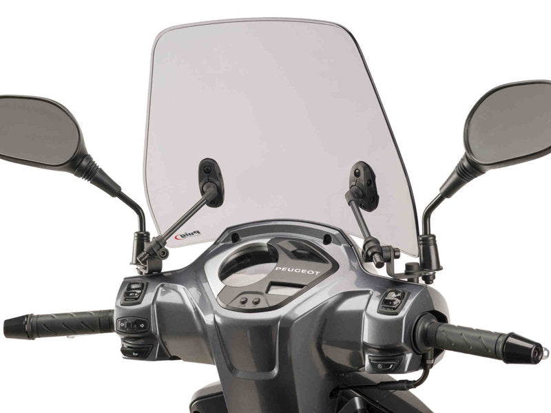 Puig Traffic Screen In Clear for Peugeot Belville 125 Active (17-23)