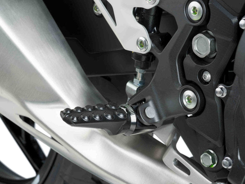Puig Heritage Foot Pegs Pedals Foot Rests Pair for Kawasaki Z750 (11-12)