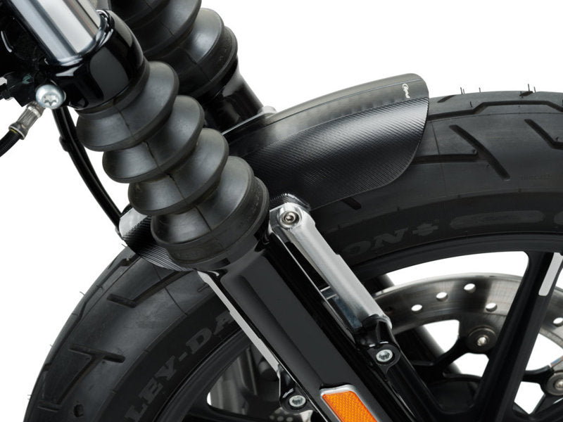 Puig Aluminium Front Mudguard In Black for Harley Davidson Sportster 883 Iron XL883N (09-11)
