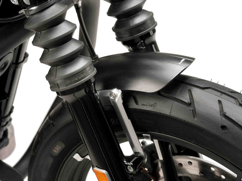 Puig Aluminium Front Mudguard In Black for Harley Davidson Sportster 883 Iron XL883N (09-11)
