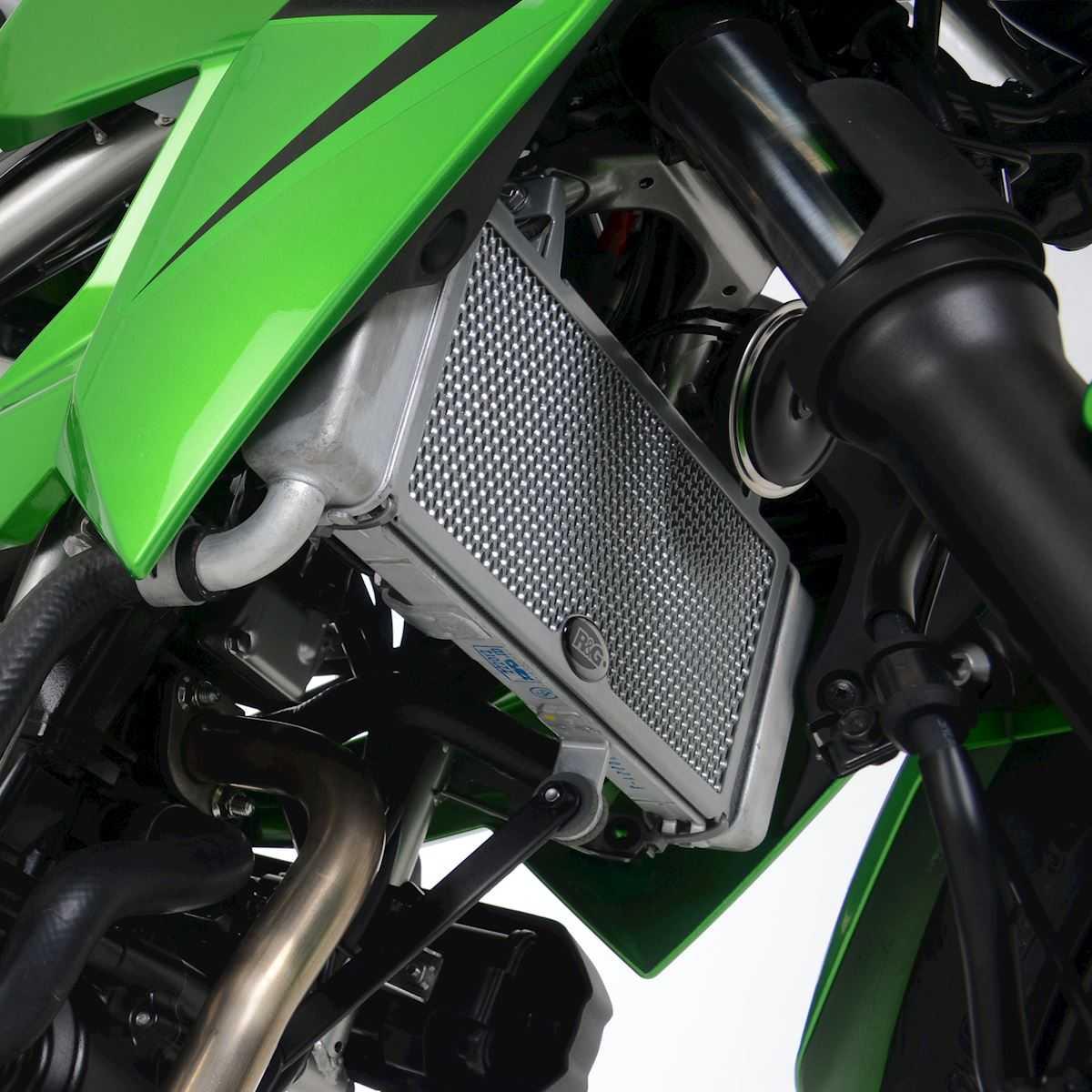 R&G Radiator Guard Titanium for Kawasaki Z125 (19-26)