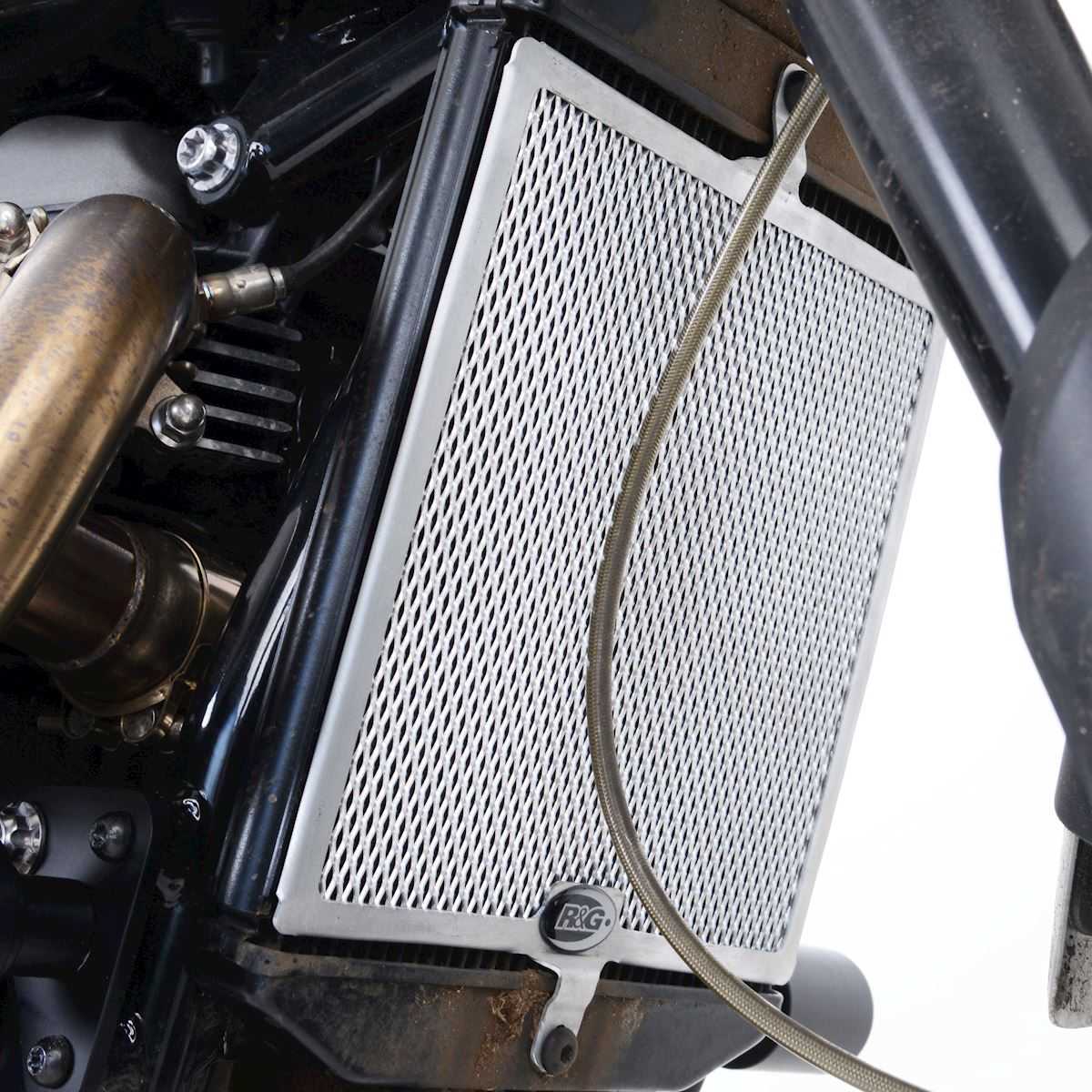 R&G Radiator Guard Titanium for Triumph Scrambler 1200 (19-26)