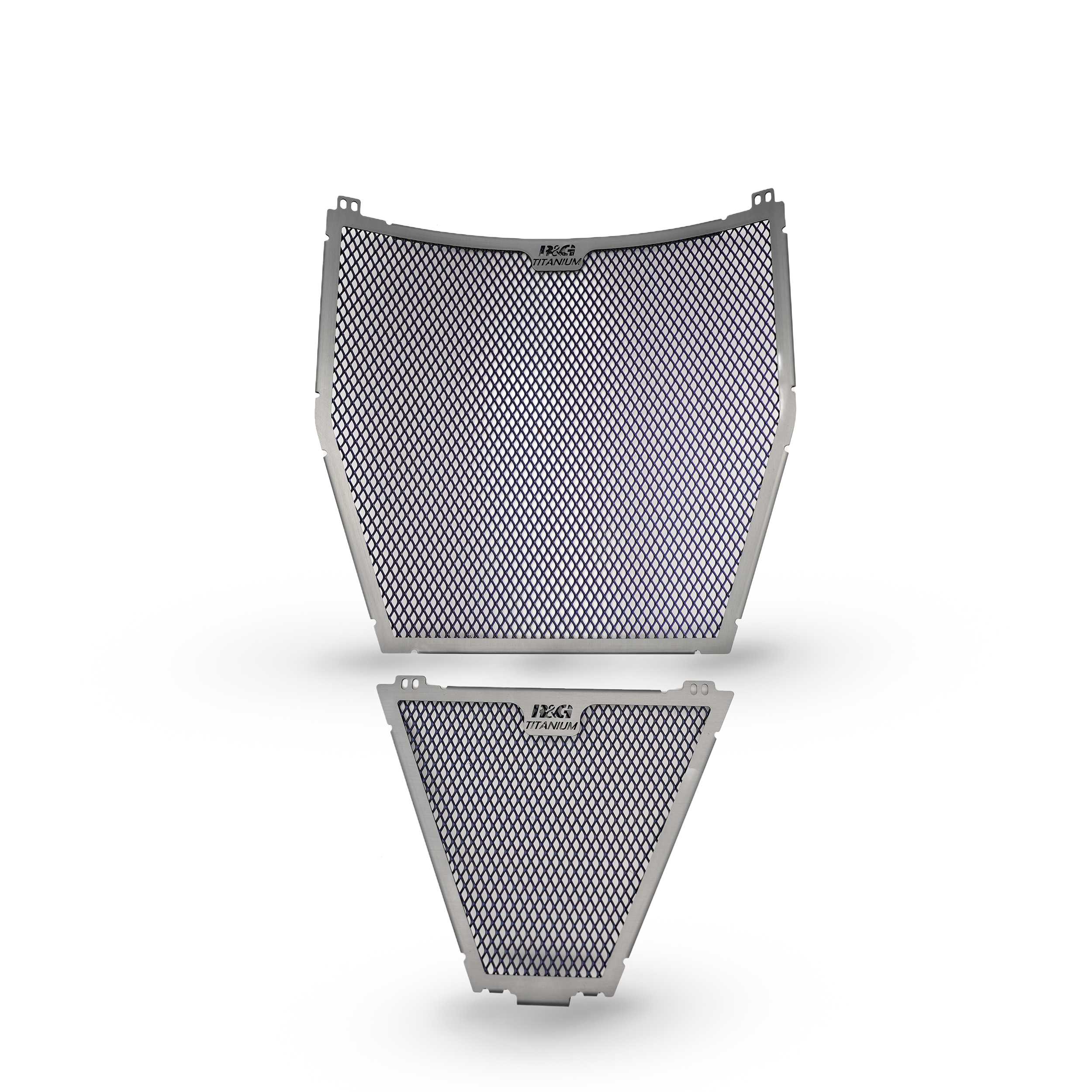 R&G Radiator Guard Titanium for Ducati Panigale V4 S (18-24)