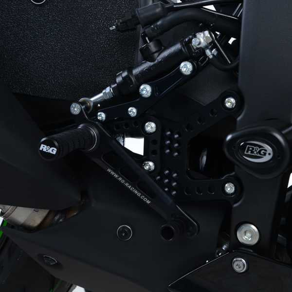 R&G Adjustable Rearsets for Kawasaki ZX6-R (19-26)