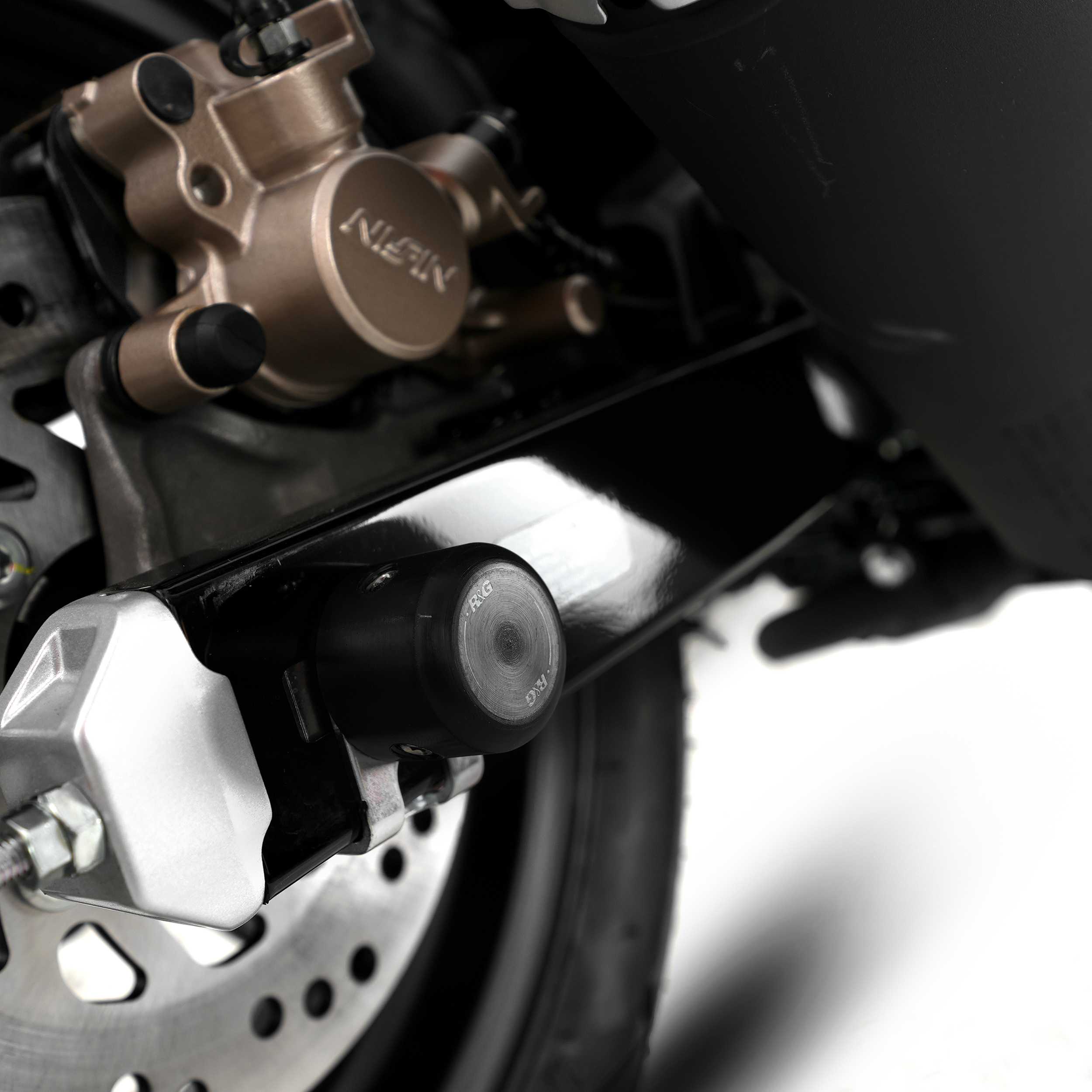 R&G Spindle Swingarm Protectors for Honda MSX125 Grom (13-26)