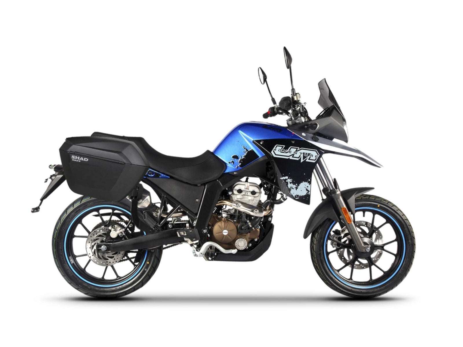 SHAD 3P Pannier Rack for Malaguti Dune 125 Adventure/X Black Edition (18-26)