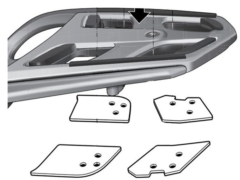 SHAD Top Box Rack for BMW K1600 GT (12-17)