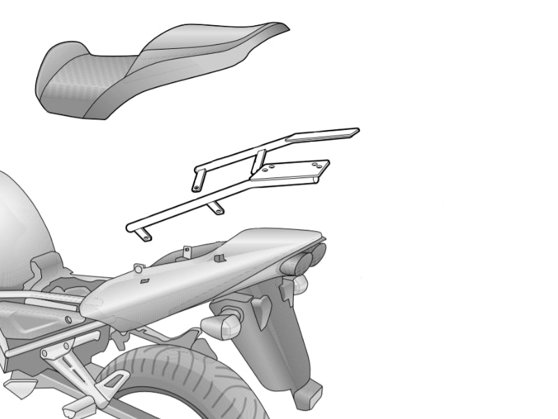 SHAD Top Box Rack for Yamaha Fazer (01-05) Main image