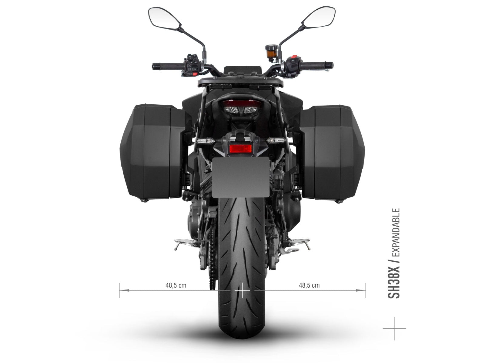 SHAD 3P Pannier Rack for Yamaha MT-09 (24-26)