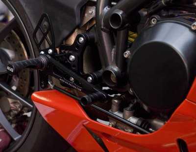 R&G Adjustable Rearsets for Ducati 1198S (09-11) Main image