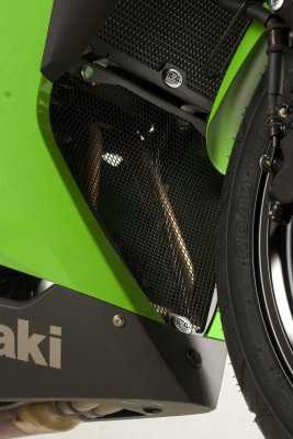 R&G Downpipe Grille Titanium for Kawasaki Ninja 300 (12-20)