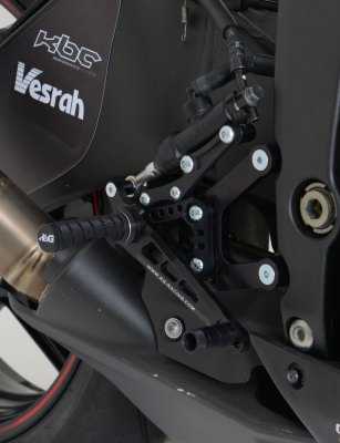 R&G Adjustable Rearsets for Kawasaki ZX6-R (05-17)