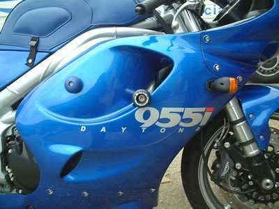 R&G Classic Frame Sliders for Triumph Daytona 955 (97-06) Main image