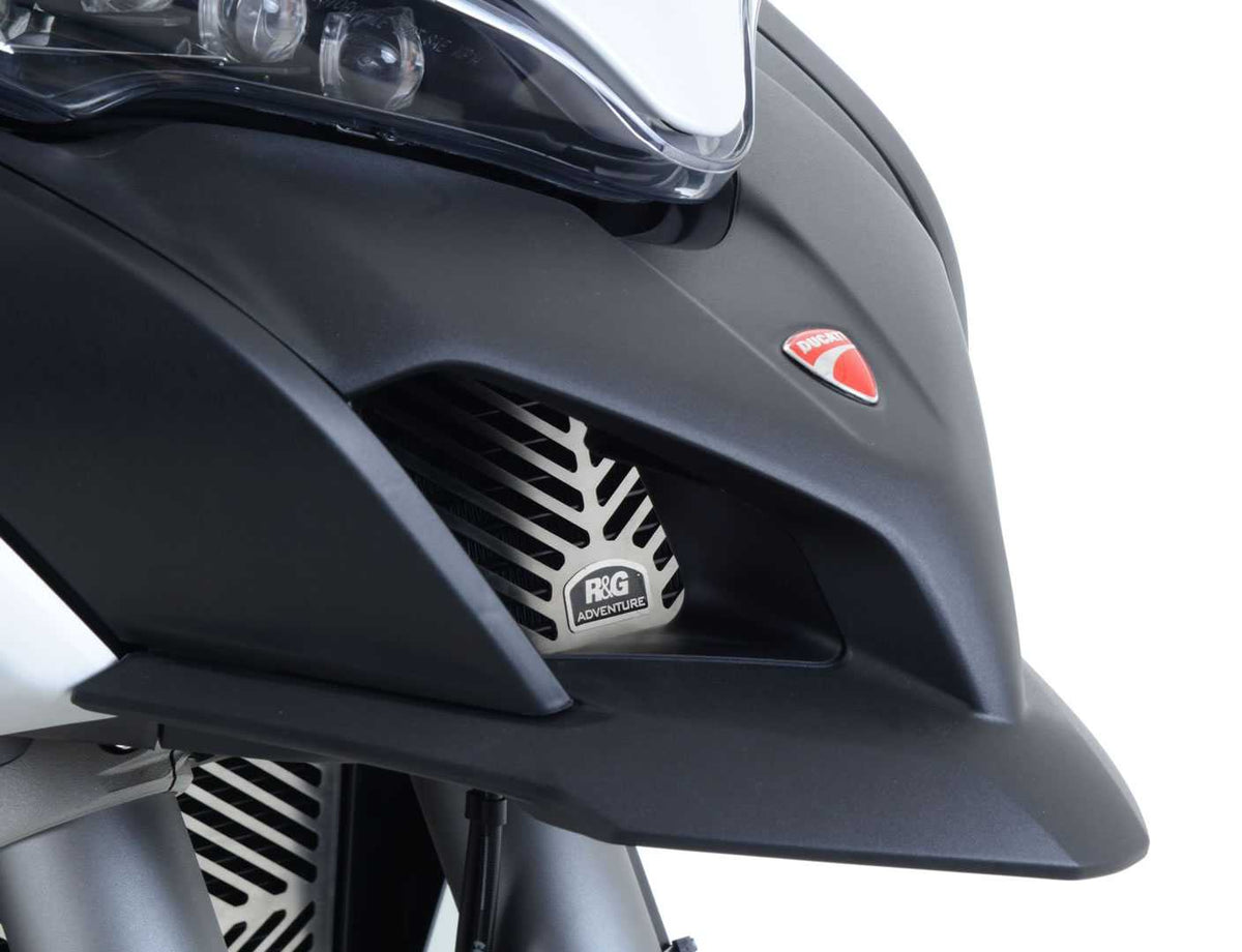 R&G Oil Cooler Guard Stainless Steel for Ducati Multistrada V2 S (22-24) Main image