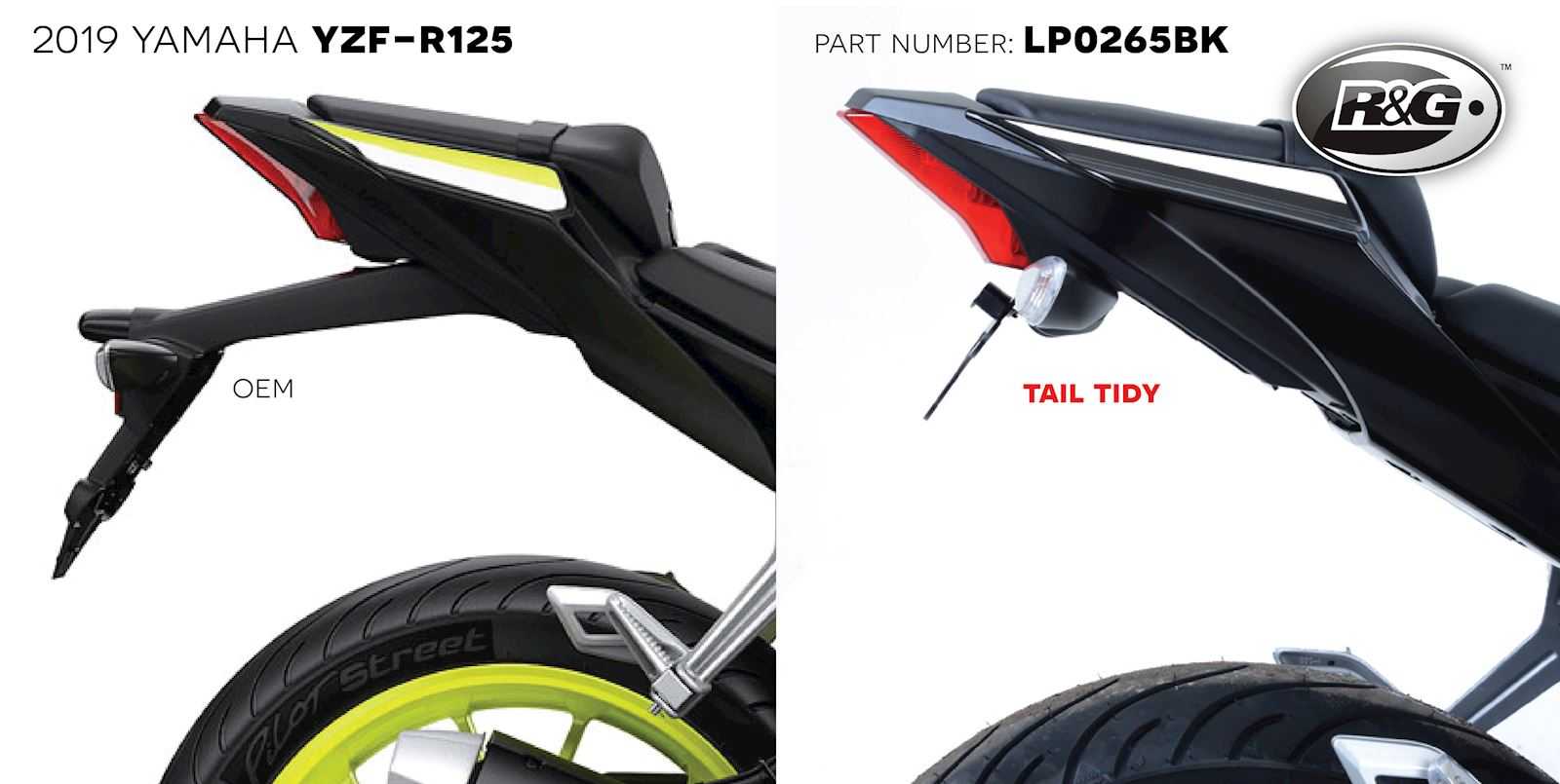 R&G Tail Tidy for Yamaha R125 (19-22)