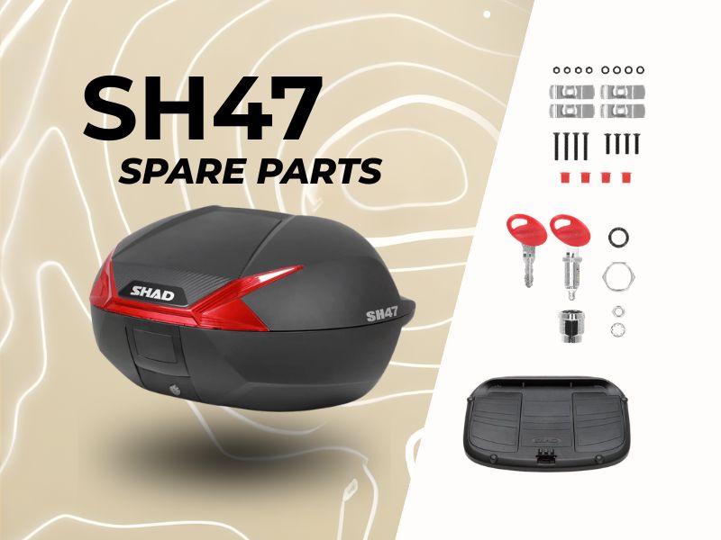 SHAD SH47 Top Box Spare Parts