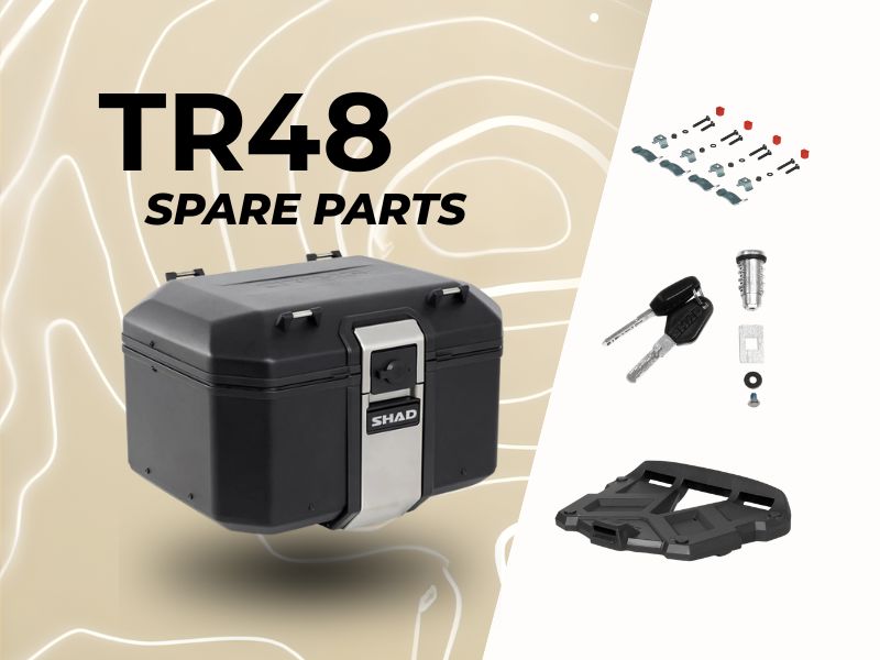 SHAD TR48 Black Top Box Spare Parts