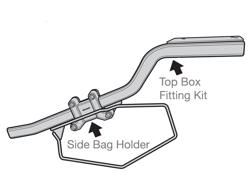 SHAD Soft Pannier Adapter Kit for Honda CB650 F (14-19)