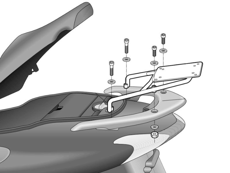 SHAD Top Box Rack for Honda Dylan 125 (02-08)