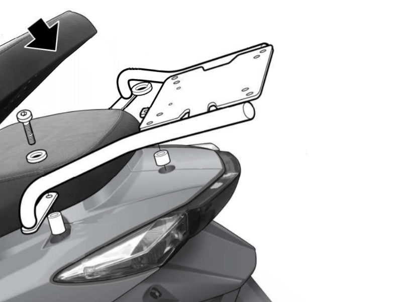 SHAD Top Box Rack for Kymco Agility 125 RS (10-25)