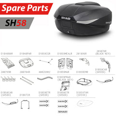 SHAD SH58x Top Box Spare Parts